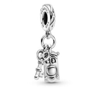 Pandora Alice in Wonderland Key & Door Knob Charm S925 Silver Charm For Bracelet